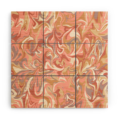 Wagner Campelo MARBLE WAVES PARISIAN Wood Wall Mural