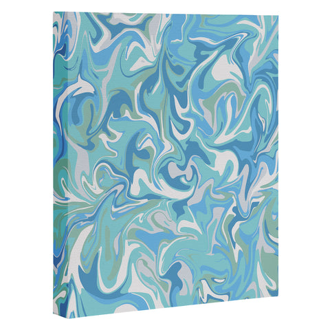 Wagner Campelo MARBLE WAVES SERENITY Art Canvas
