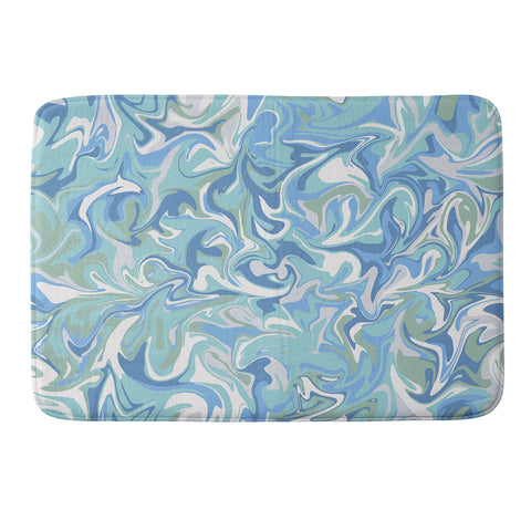 Wagner Campelo MARBLE WAVES SERENITY Memory Foam Bath Mat