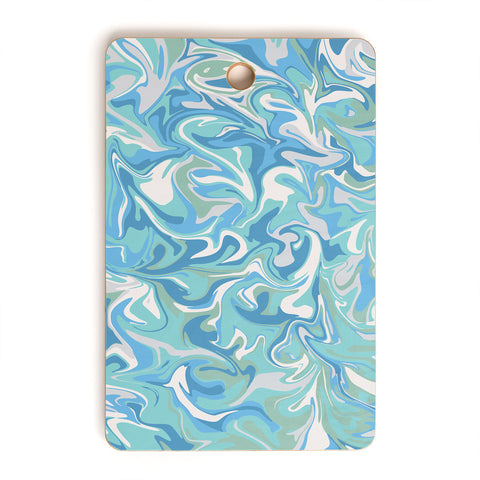 Wagner Campelo MARBLE WAVES SERENITY Cutting Board Rectangle