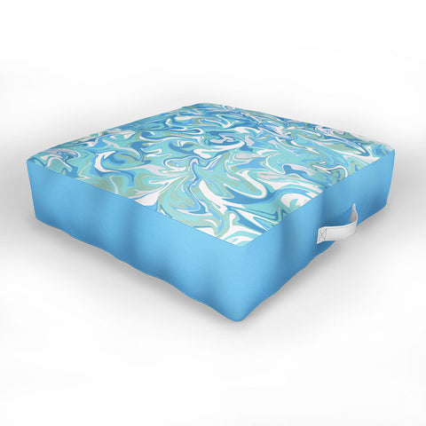 Wagner Campelo MARBLE WAVES SERENITY Outdoor Floor Cushion