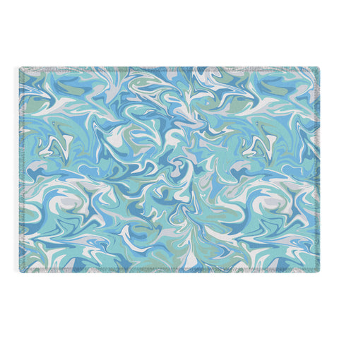Wagner Campelo MARBLE WAVES SERENITY Outdoor Rug