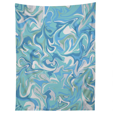 Wagner Campelo MARBLE WAVES SERENITY Tapestry