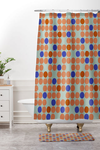 Wagner Campelo MIssing Dots 1 Shower Curtain And Mat
