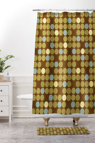 Wagner Campelo MIssing Dots 2 Shower Curtain And Mat