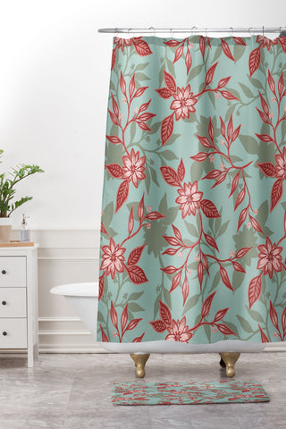 Wagner Campelo Myrta 3 Shower Curtain And Mat