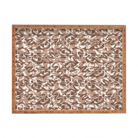 Wagner Campelo NORDICO Brown Rectangular Tray