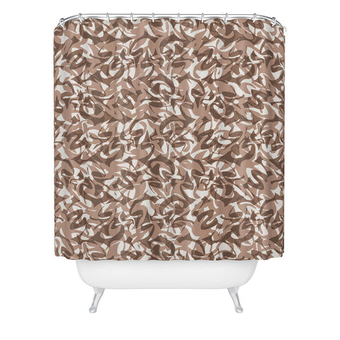 Wagner Campelo NORDICO Brown Shower Curtain