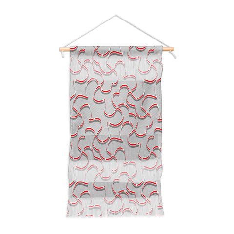 Wagner Campelo ORGANIC LINES RED GRAY Wall Hanging Portrait