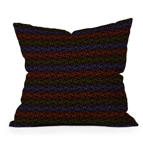 Wagner Campelo Organic Stripes 1 Throw Pillow