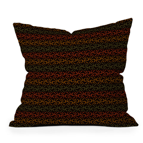 Wagner Campelo Organic Stripes 5 Throw Pillow