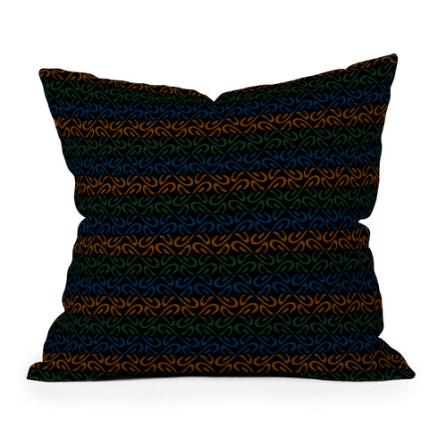 Wagner Campelo Organic Stripes 6 Throw Pillow