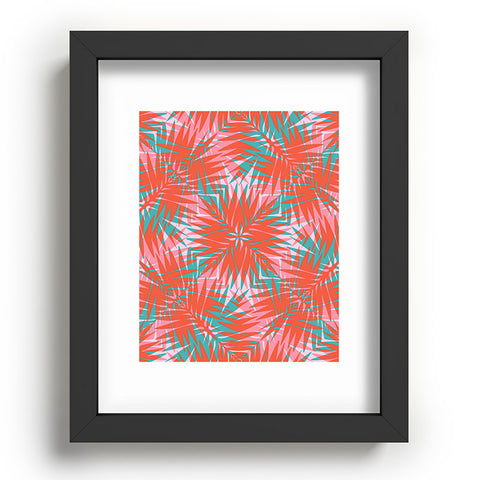 Wagner Campelo PALM GEO FLAMINGO Recessed Framing Rectangle