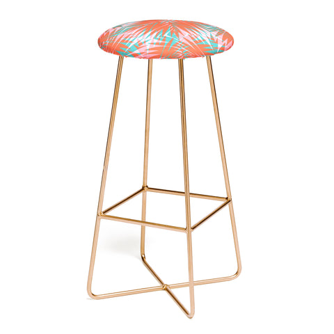 Wagner Campelo PALM GEO FLAMINGO Bar Stool