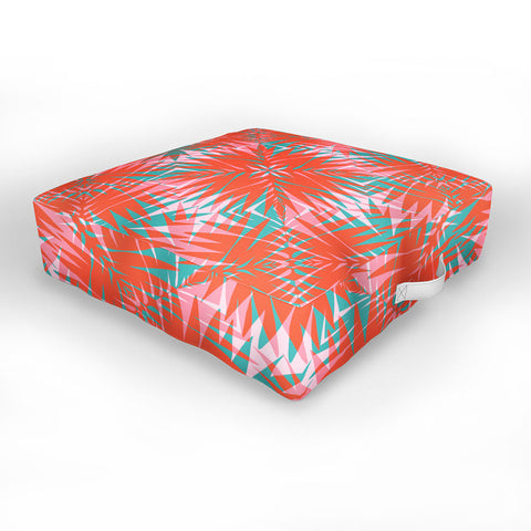 Wagner Campelo PALM GEO FLAMINGO Outdoor Floor Cushion