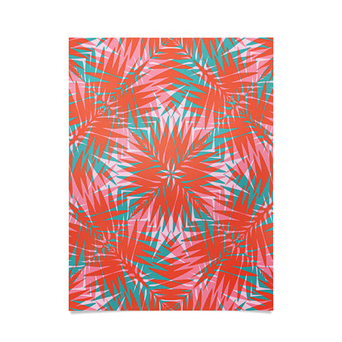 Wagner Campelo PALM GEO FLAMINGO Poster