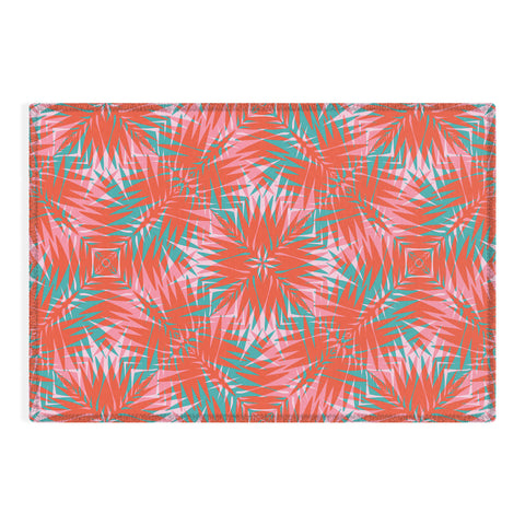 Wagner Campelo PALM GEO FLAMINGO Outdoor Rug