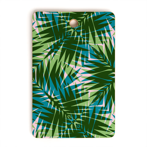 Wagner Campelo PALM GEO GREEN Cutting Board Rectangle
