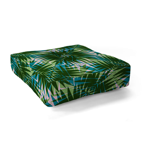 Wagner Campelo PALM GEO GREEN Floor Pillow Square