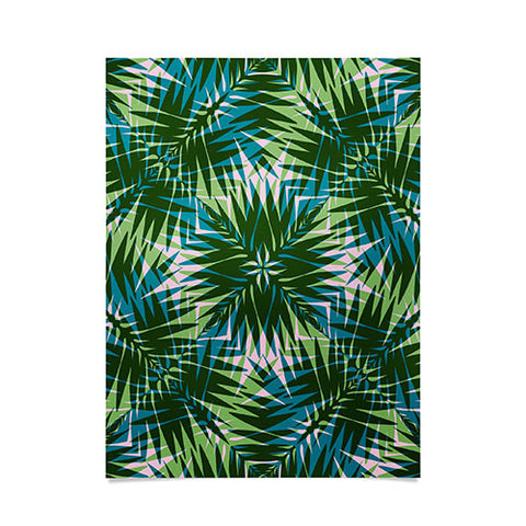 Wagner Campelo PALM GEO GREEN Poster