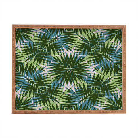 Wagner Campelo PALM GEO GREEN Rectangular Tray