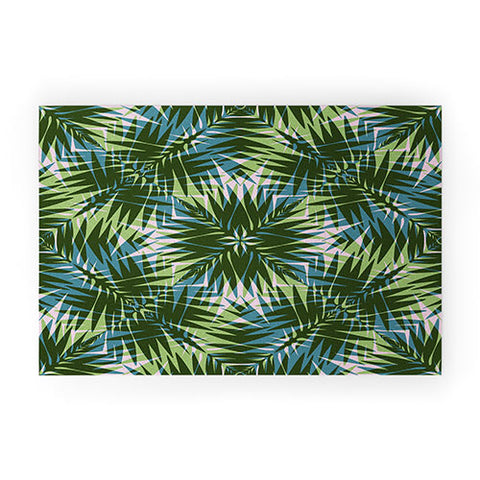 Wagner Campelo PALM GEO GREEN Welcome Mat