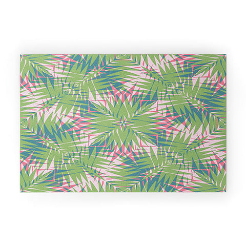 Wagner Campelo PALM GEO LIME Welcome Mat