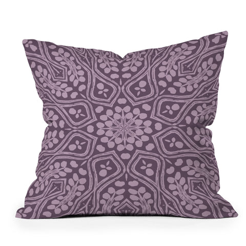 Wagner Campelo RITUAL BOHO LAVANDER Throw Pillow