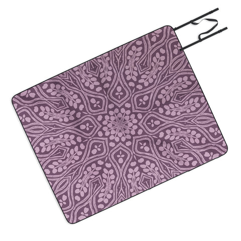 Wagner Campelo RITUAL BOHO LAVANDER Picnic Blanket