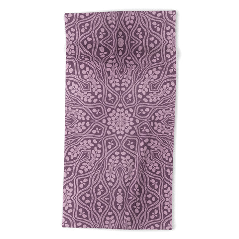 Wagner Campelo RITUAL BOHO LAVANDER Beach Towel