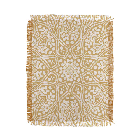 Wagner Campelo RITUAL BOHO PUTTY Throw Blanket