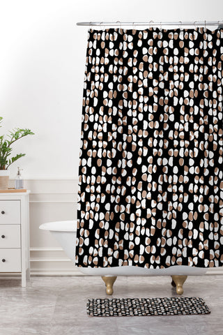 Wagner Campelo Rock Dots 2 Shower Curtain And Mat