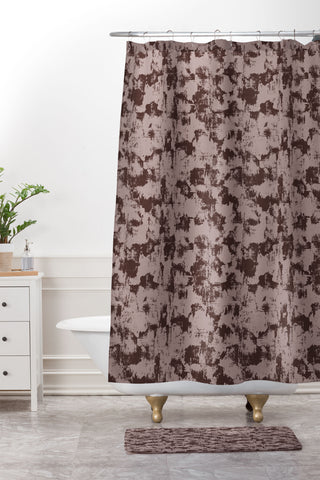 Wagner Campelo Sands in Brown Shower Curtain And Mat