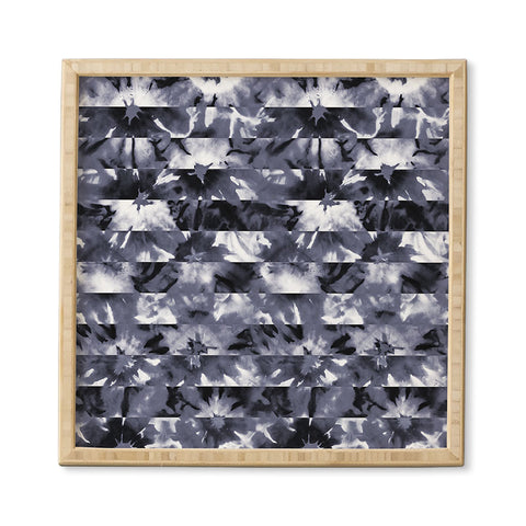 Wagner Campelo SHIBORI STRIPES BLACK Framed Wall Art