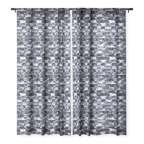 Wagner Campelo SHIBORI STRIPES BLACK Sheer Window Curtain