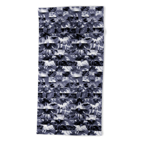 Wagner Campelo SHIBORI STRIPES BLACK Beach Towel
