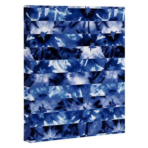 Wagner Campelo SHIBORI STRIPES INDIGO Art Canvas