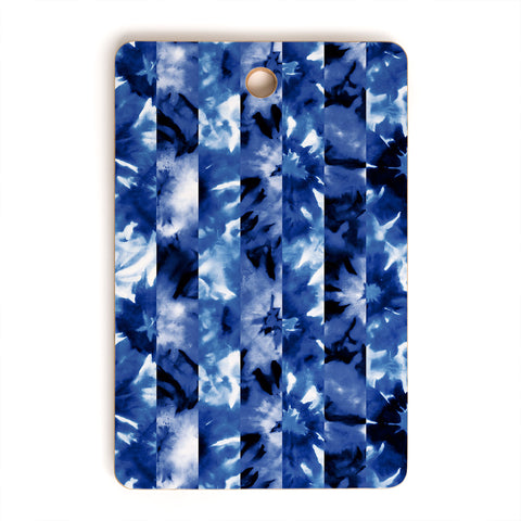 Wagner Campelo SHIBORI STRIPES INDIGO Cutting Board Rectangle