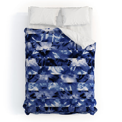 Wagner Campelo SHIBORI STRIPES INDIGO Duvet Cover