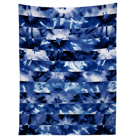 Wagner Campelo SHIBORI STRIPES INDIGO Tapestry