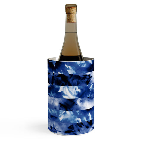Wagner Campelo SHIBORI STRIPES INDIGO Wine Chiller