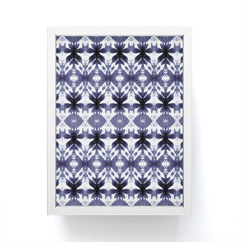 Wagner Campelo SHIBORI TRIBAL BLACK Framed Mini Art Print