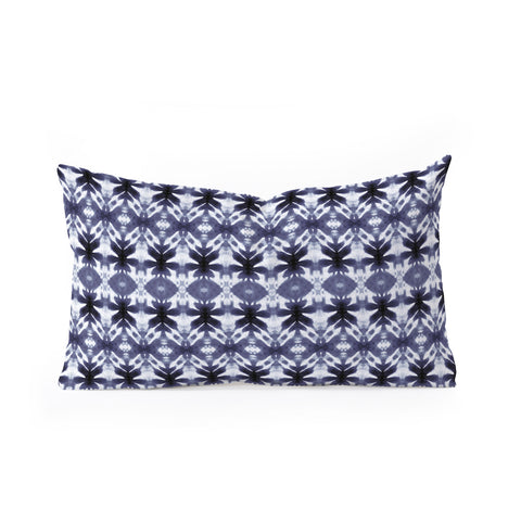 Wagner Campelo SHIBORI TRIBAL BLACK Oblong Throw Pillow