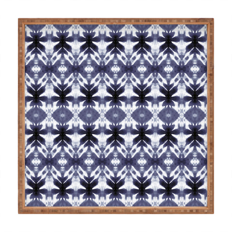 Wagner Campelo SHIBORI TRIBAL BLACK Square Tray