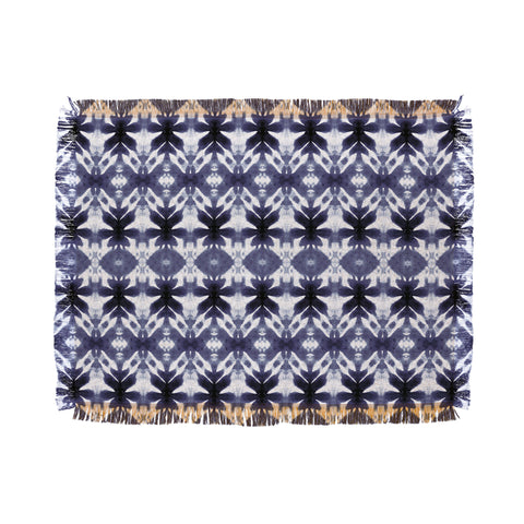 Wagner Campelo SHIBORI TRIBAL BLACK Throw Blanket