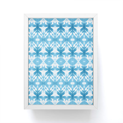 Wagner Campelo SHIBORI TRIBAL DENIM Framed Mini Art Print