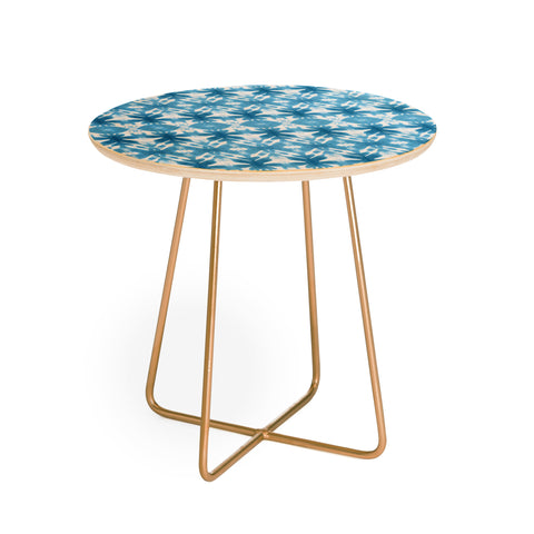 Wagner Campelo SHIBORI TRIBAL DENIM Round Side Table
