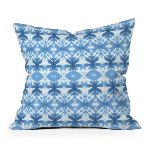 Wagner Campelo SHIBORI TRIBAL DENIM Throw Pillow