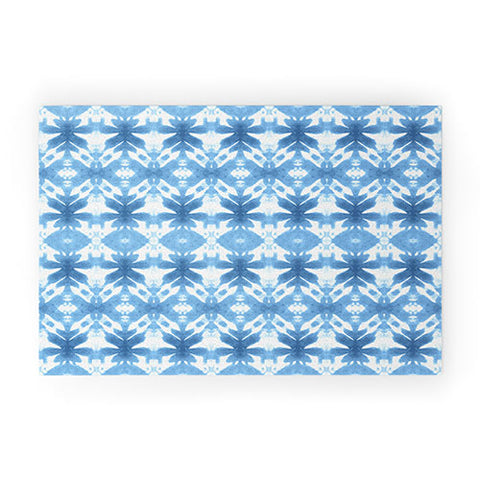 Wagner Campelo SHIBORI TRIBAL DENIM Welcome Mat
