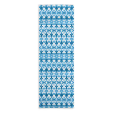 Wagner Campelo SHIBORI TRIBAL DENIM Yoga Towel